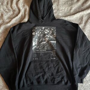 Black Graphic Hoodie